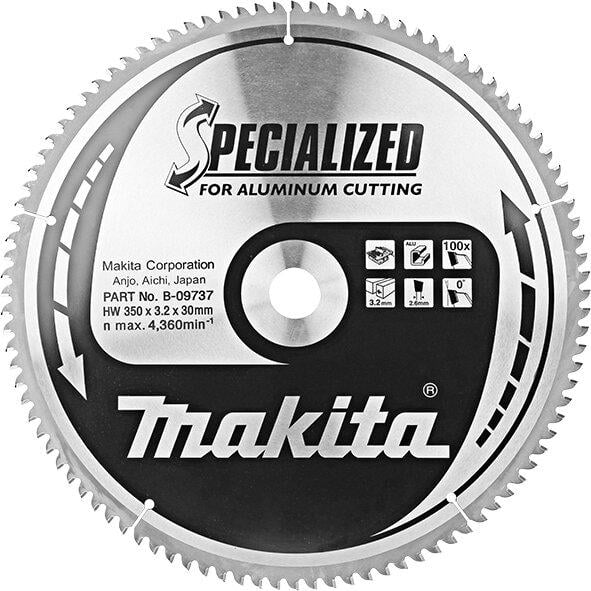 Диск пильный для алюминия Makita 350х30 мм 100T