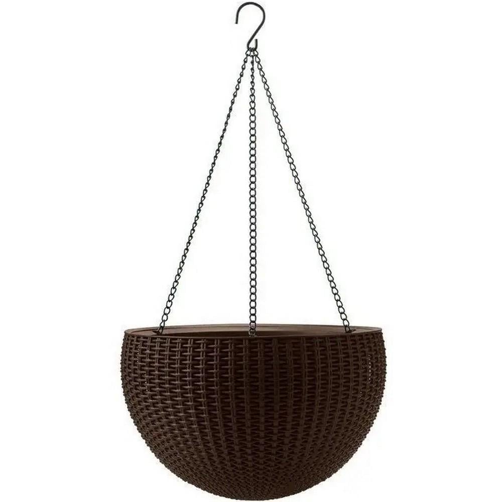 Горщик для квітів підвісний Keter Hanging Sphere Planter Коричневий (229544)