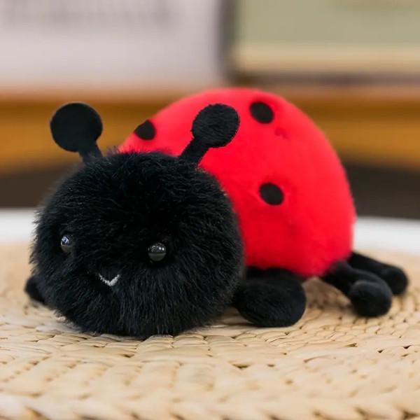Мягкая плюшевая игрушка насекомое Божья коровка 14 см
