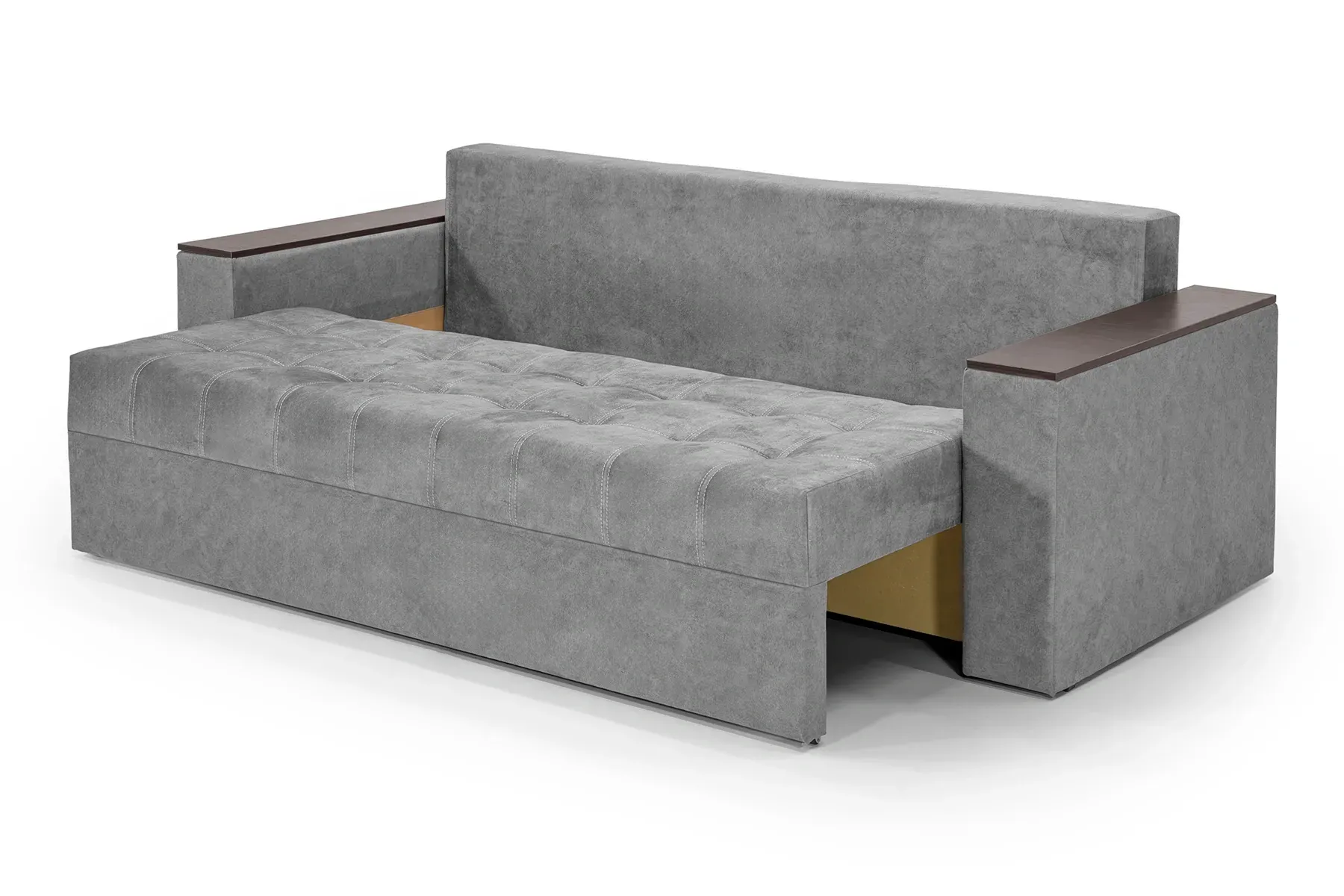 Диван Комфорт велюр 235х98 см Темно-серый (25484743) - фото 6 Диван Комфорт велюр 235х98 см Темно-серый (25484743) - фото 6