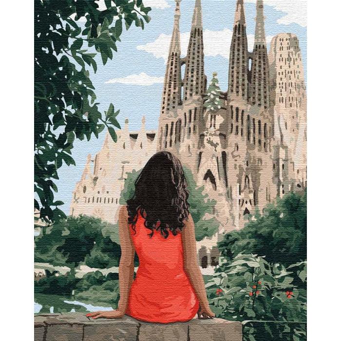 Картина за номерами Ідейка "Подорожуючи Барселоною" 40х50 см (KHO4746)