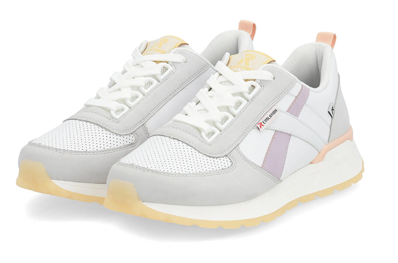 Кроссовки женские весенние Rieker Evolution р. 39 Белый/Серый (089345-39)