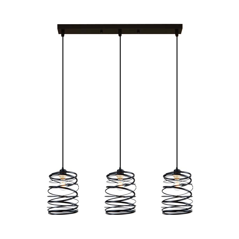 Люстра лофт GLD-18279-3 на 3 плафона Black (000041812)