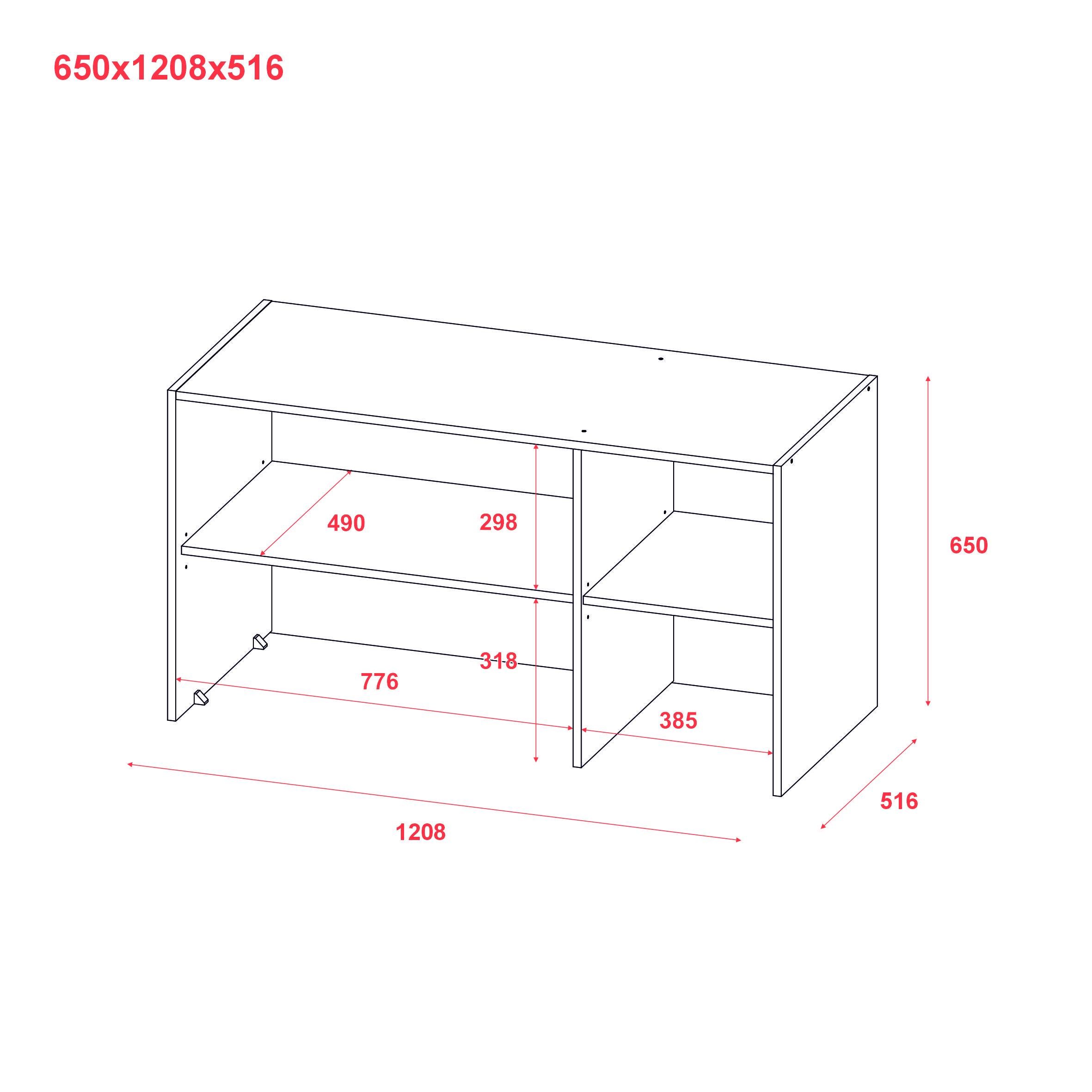 Антресоль висока Doros Ронді 3 ДСП 121х52х65 см Дуб Артізан/Графіт (41516182) - фото 7 Антресоль висока Doros Ронді 3 ДСП 121х52х65 см Дуб Артізан/Графіт (41516182) - фото 7