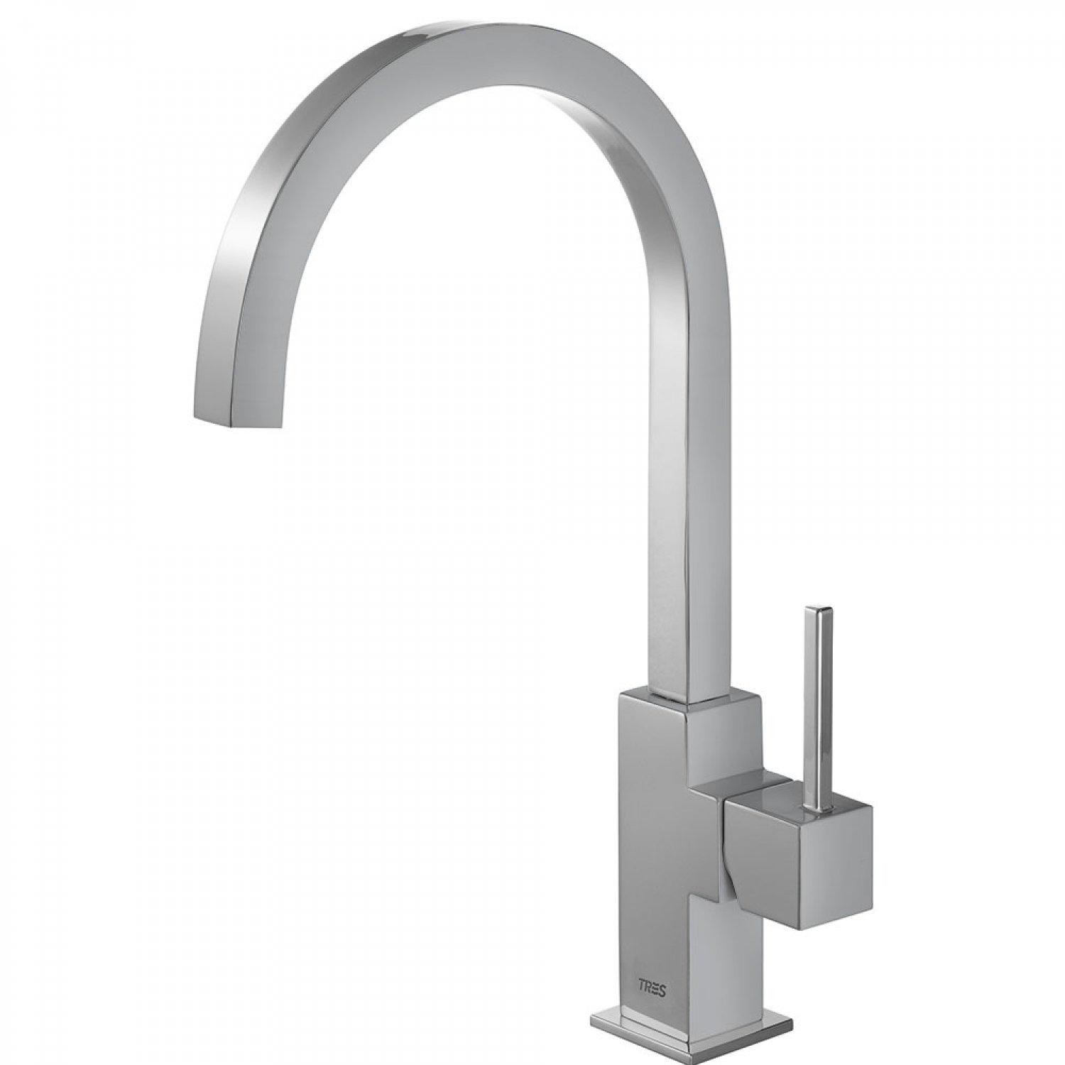 Смеситель для кухни Tres Cuadro 130497 однорычажный Хром (113402)