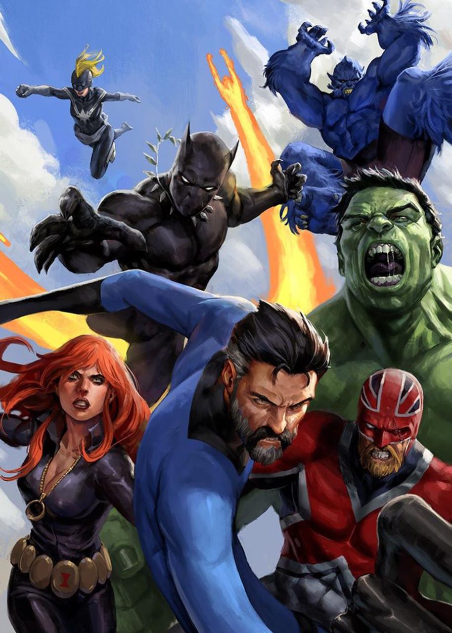 Картина постер Gee! Avengers Месники коміксне малювання 40х60 см AG.09.017