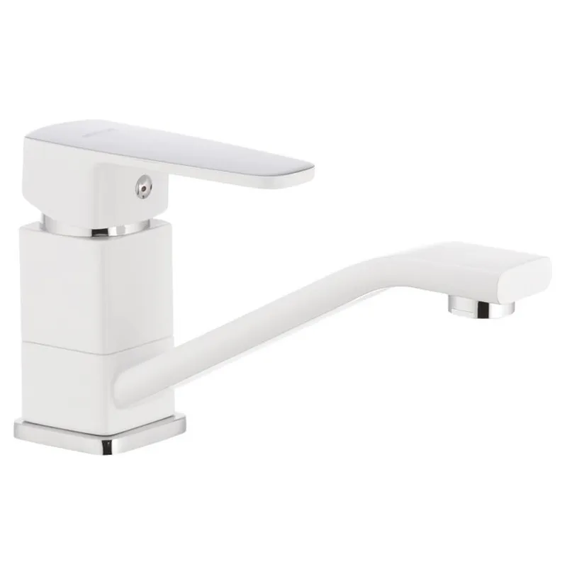 Смеситель для раковины MIXXUS Missouri 555 однорычажный Белый матовый (MI0593)