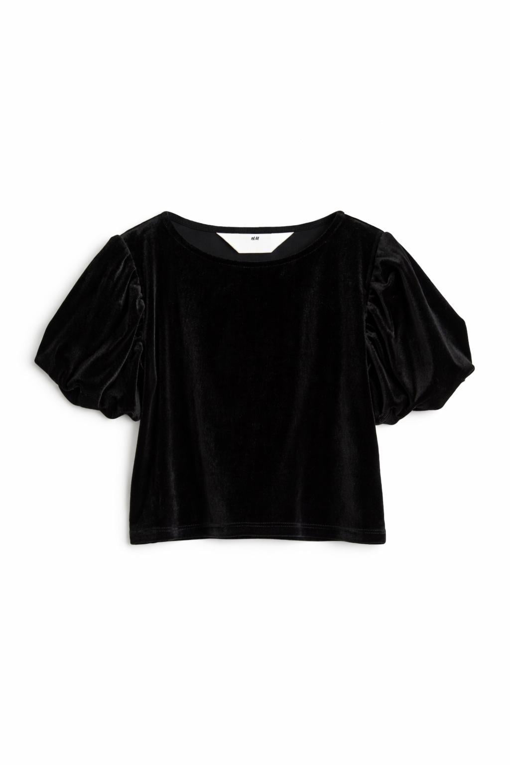 Топ H&M 1010262 110-116 см Черный