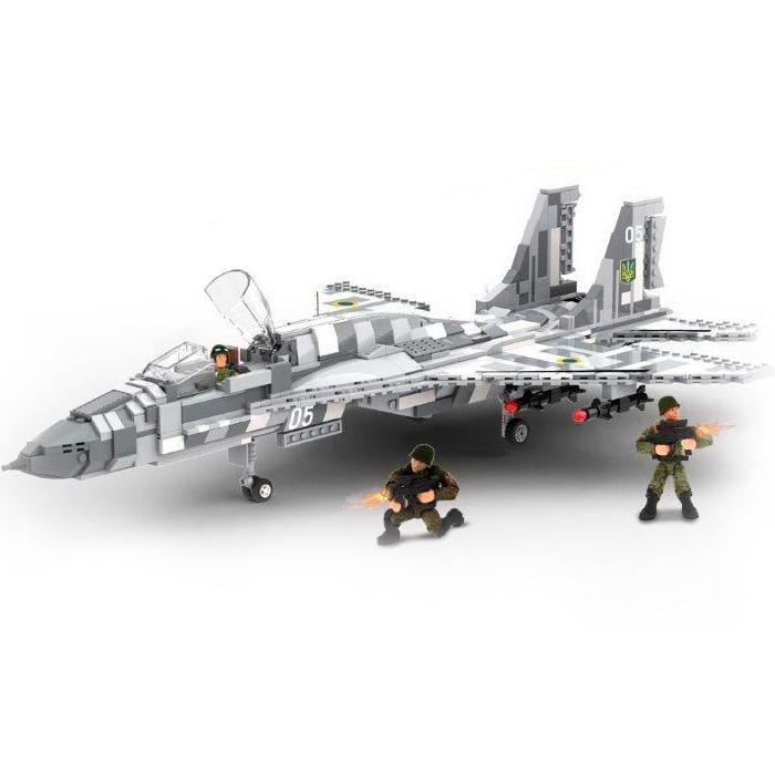 Конструктор детский Армия MIG-29 Военный Самолет Истребитель 1252 дет. (28443610)