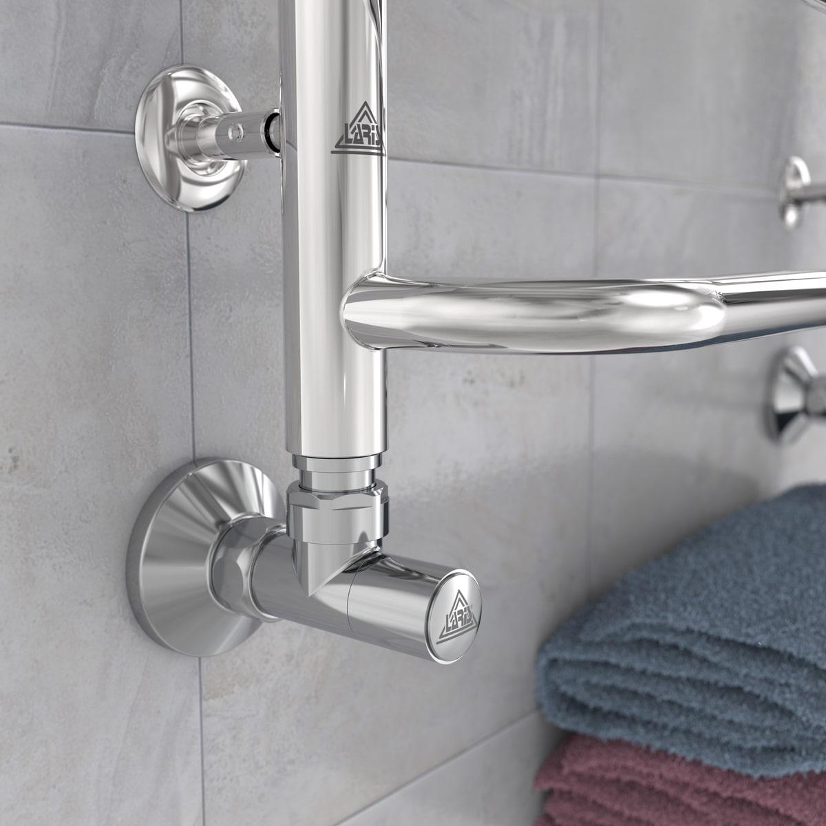 Кран угловой Laris LX-4701 вентиль для полотенцесушителей 2 шт. Серебряный (132-127-71401061) - фото 5 Кран угловой Laris LX-4701 вентиль для полотенцесушителей 2 шт. Серебряный (132-127-71401061) - фото 5