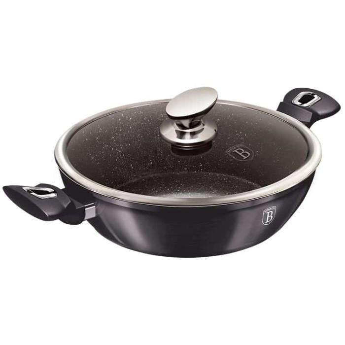 Сотейник Carbon Pro з антипригарним покриттям та жароміцною кришкою 3,8 л Фіолетовий (6898-BH) - фото 3 Сотейник Carbon Pro з антипригарним покриттям та жароміцною кришкою 3,8 л Фіолетовий (6898-BH) - фото 3