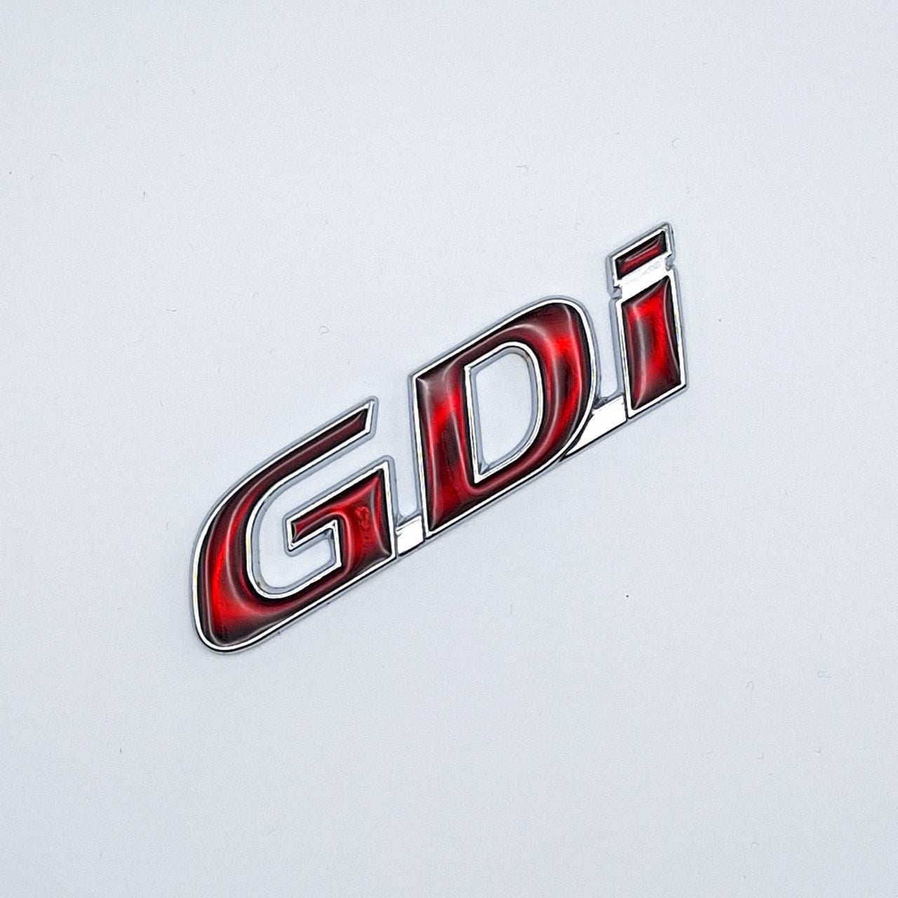 Эмблема GDI Hyundai Хром/Красный глянцевый (2013492178)