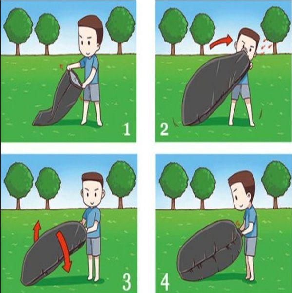 Ламзак надувной мешок 220х70 см до 200 кг Фиолетовый - фото 3 Ламзак надувной мешок 220х70 см до 200 кг Фиолетовый - фото 3