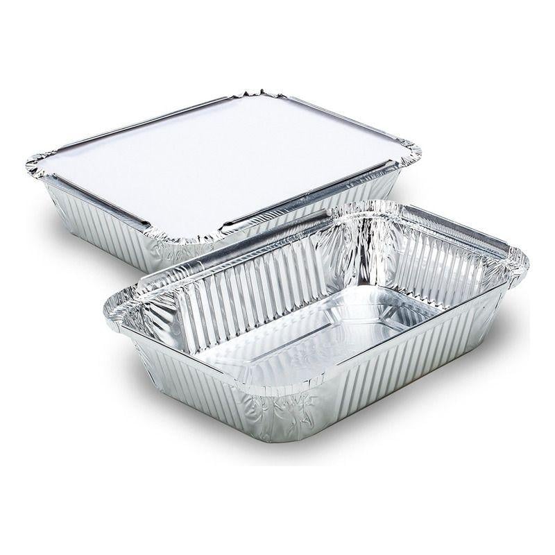 Контейнер с крышкой алюминиевый 430 мл 145х120х40 мм 100 шт. (31443547)