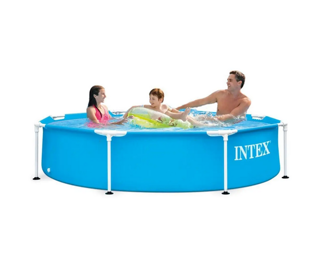 Бассейн каркасный Intex 244х51 см каркас/чаша/тент/подстилка (28205-2-)