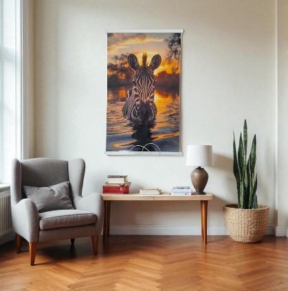 Инфракрасный обогреватель настенный Сейм картина Зебра 200 Вт 100x63 см 450 Вт