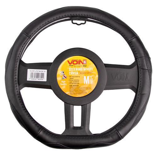 Чехол для руля VLOD-LF2164 BK M БО кожа flat Черный (2278457122)