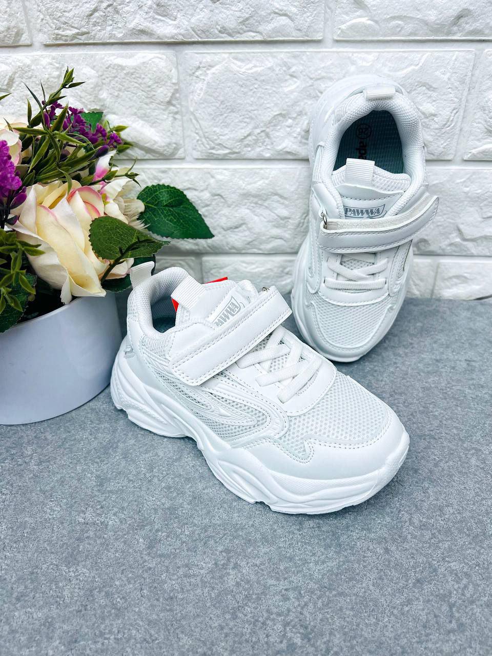 Кроссовки унисекс Apawwa 1712 р. 27 18 см Белый (1712-1)