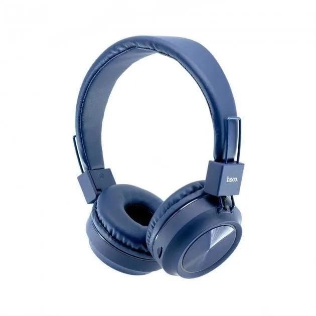 Наушники беспроводные HOCO W25 Promise Wireless Headphones Bluetooth Blue (000248) - фото 4