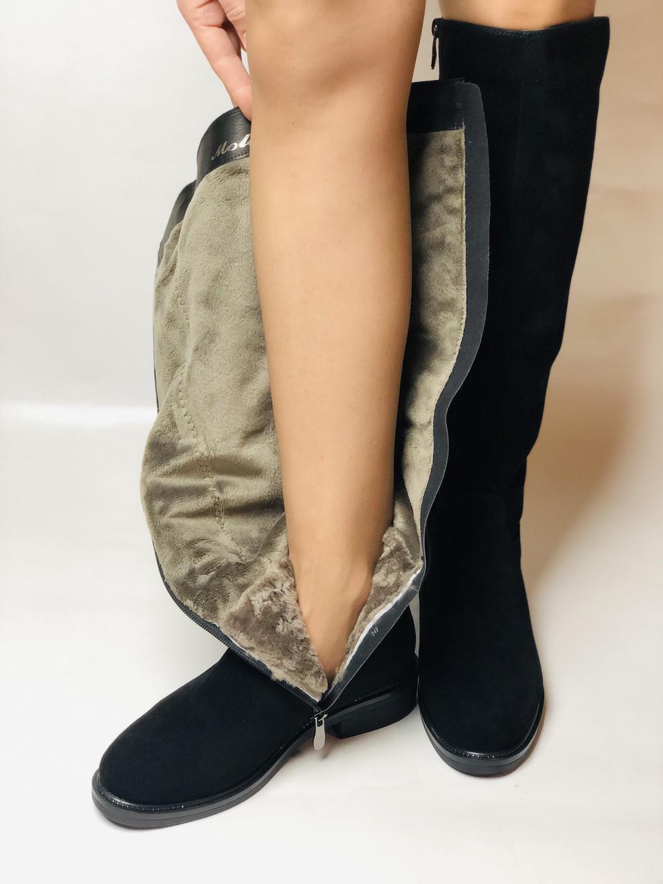 Ботфорти жіночі зимові Molka р. 38 24,0 см Чорний (2449) - фото 10 Ботфорти жіночі зимові Molka р. 38 24,0 см Чорний (2449) - фото 10