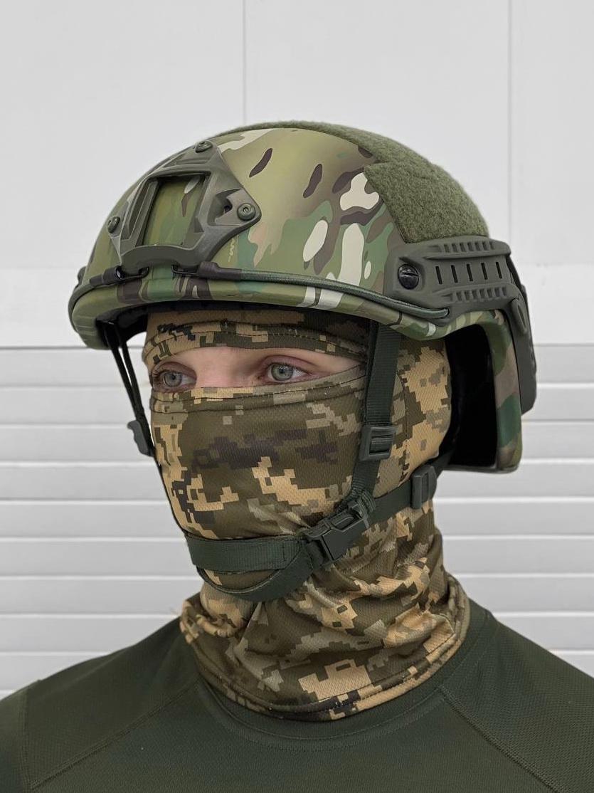 Шолом балістичний FAST Helmet Multicam Elite 1 клас захисту ДСТУ рівня NIJ IIIA (14261536)