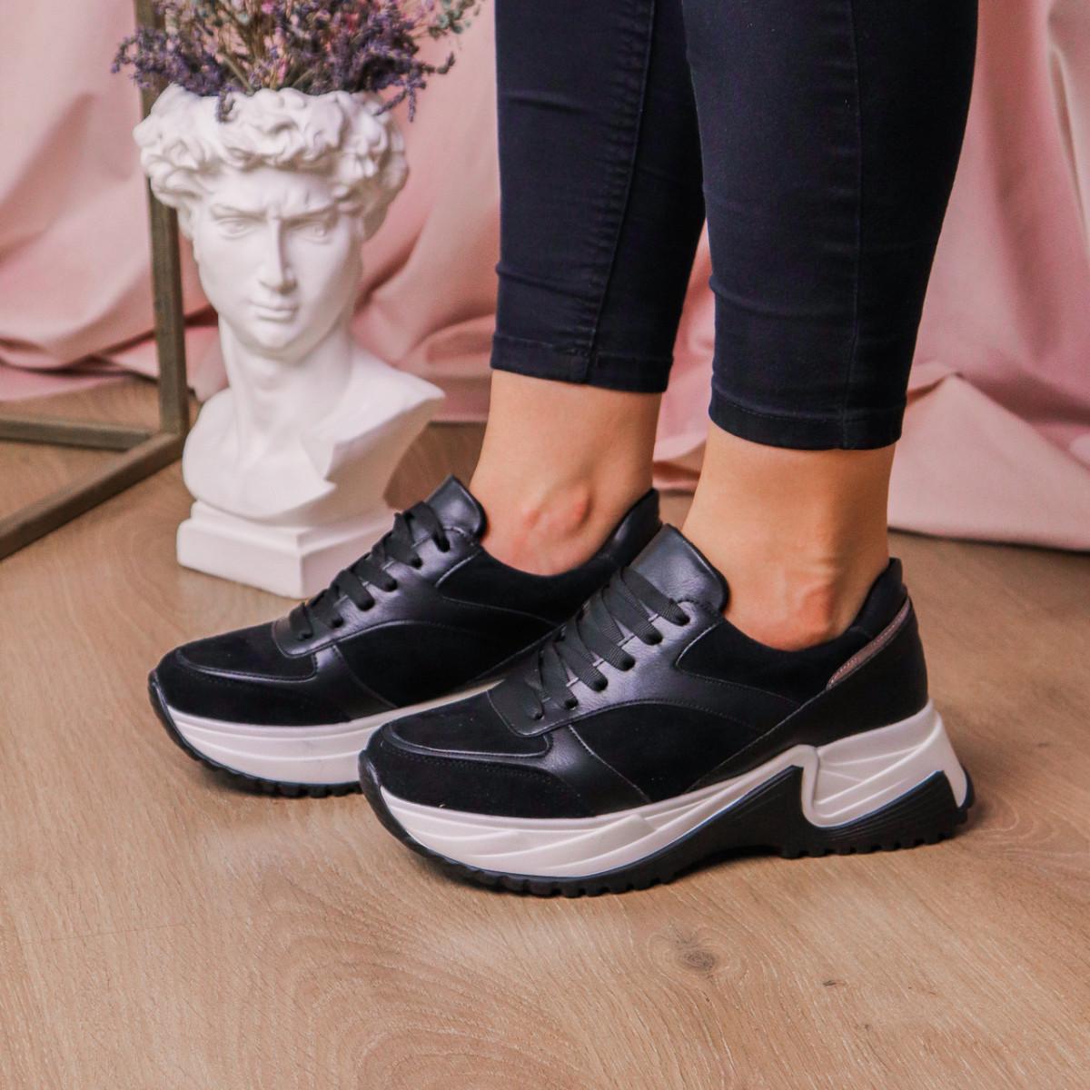 Кроссовки женские Fashion р. 38 24 см Черный (1378)