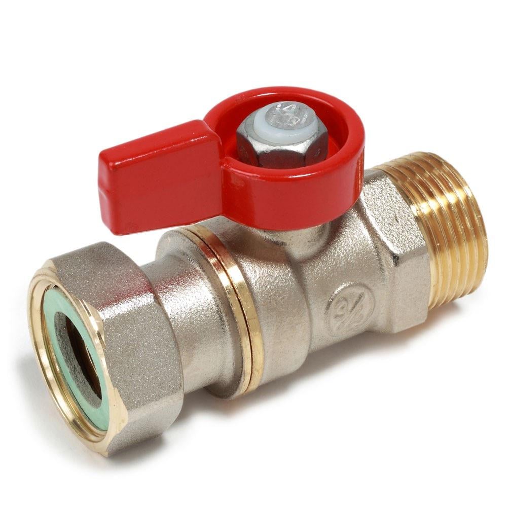 Кран шаровой с накидной гайкой Giacomini 1/2" ВЗ прямой латунь (R254PX012)