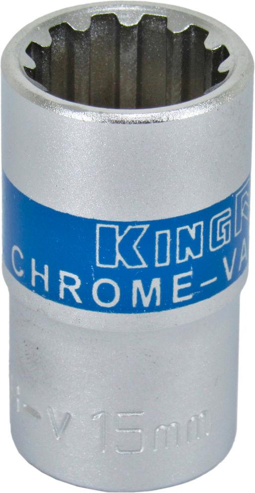 Головка торцевая низкая двенадцатигранная KING ROY Spline 1/2 15 мм (30164-15)