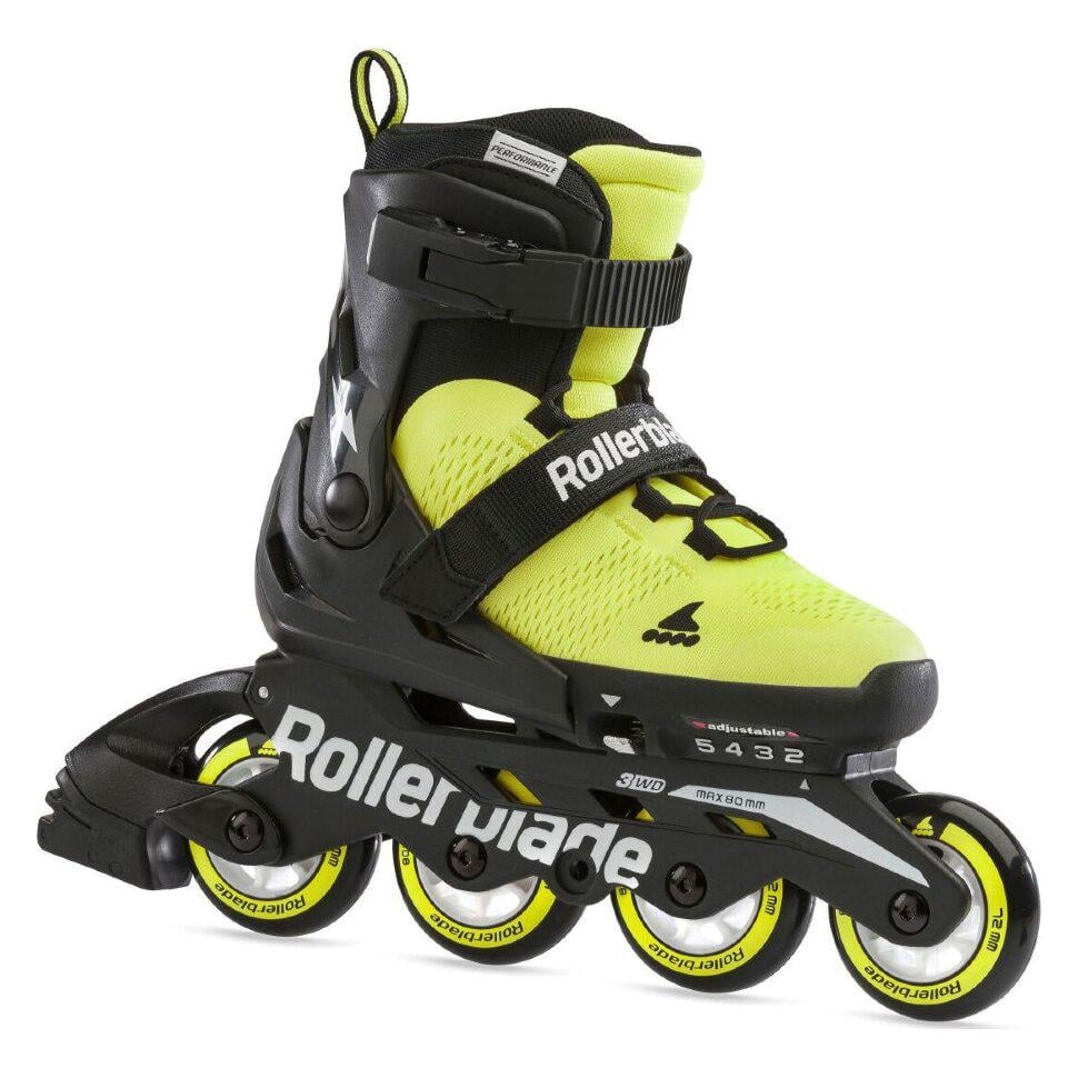 Ролики детские Rollerblade Microblade SE Neon Yellow Black р. 36,5-40,5 Желтый/Черный