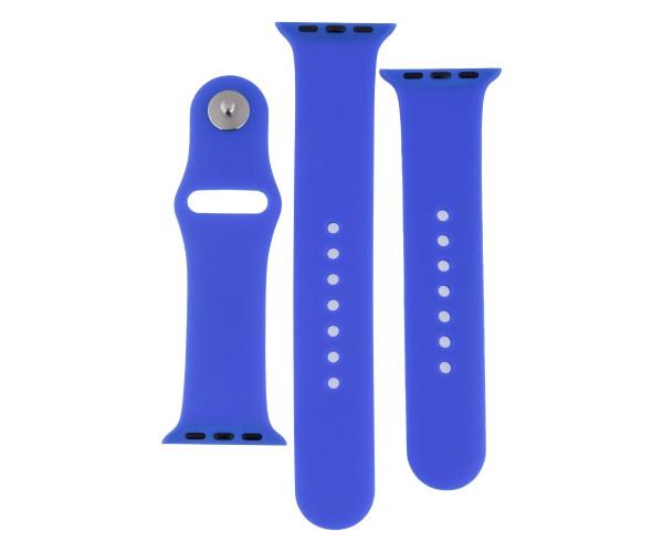 Ремешок Silicone Two-Piece для Apple Watch 38/40 мм 44 Shiny Blue Ремешок Silicone Two-Piece для Apple Watch 38/40 мм 44 Shiny Blue