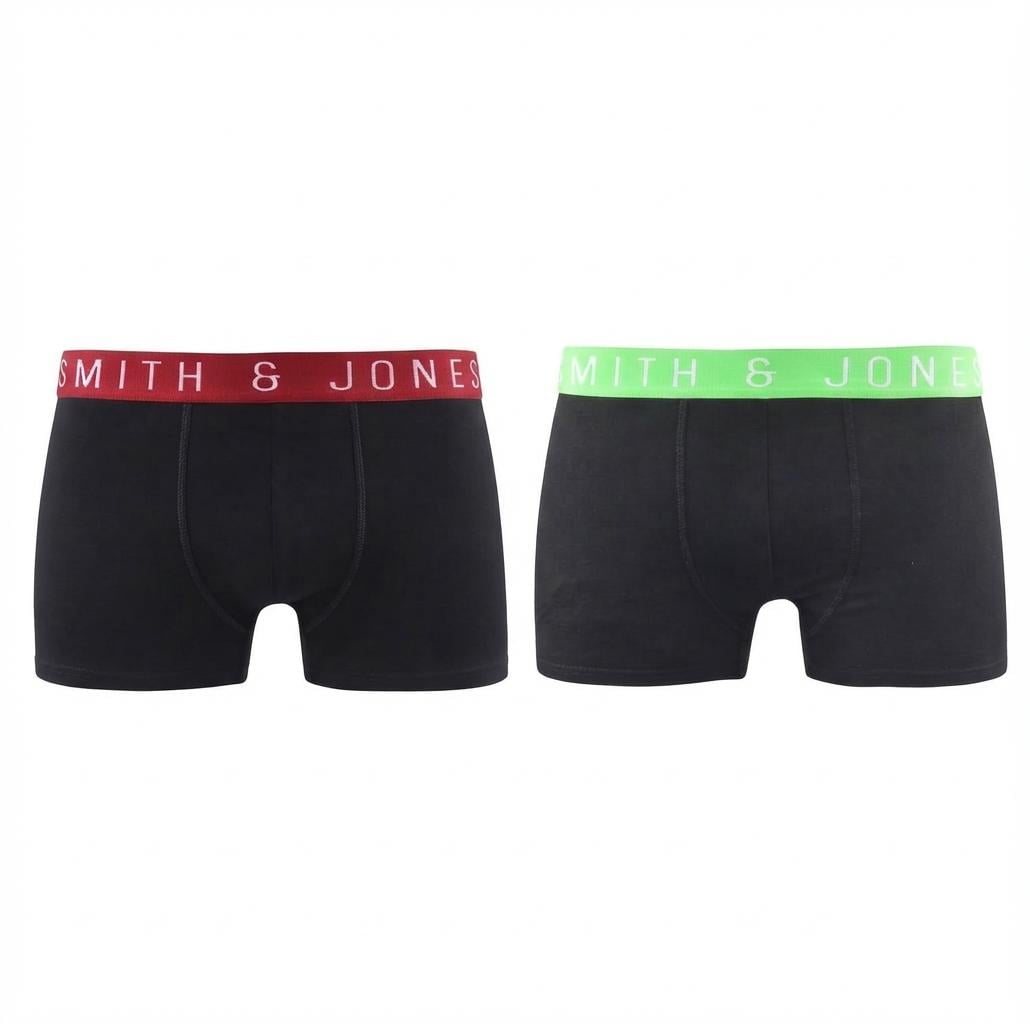 Набір трусів чоловічих Smith & Jones Underwear BOXER Shorts 2 шт. M Чорний (87894)