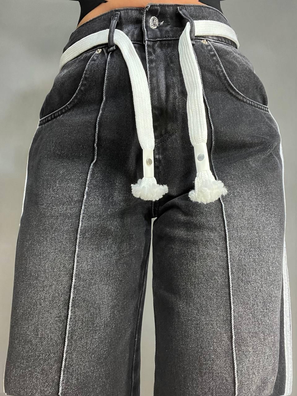 Джинси жіночі Vonnavi 414-240 палаццо з лампасами пояс резинка шнурок р. 27 Чорний (2561) - фото 9 Джинси жіночі Vonnavi 414-240 палаццо з лампасами пояс резинка шнурок р. 27 Чорний (2561) - фото 9