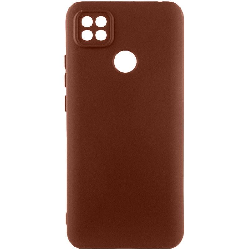 Противоударный чехол Silicone Cover Lakshmi Full Camera (AA) для Oppo A15s / A15 Коричневый / Brown