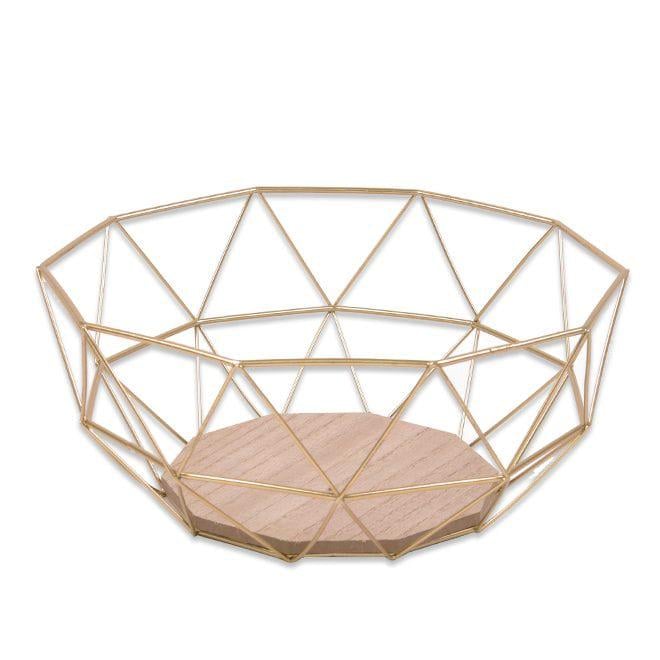 Фруктовница металлическая Flora Cedric Золотой (35866)