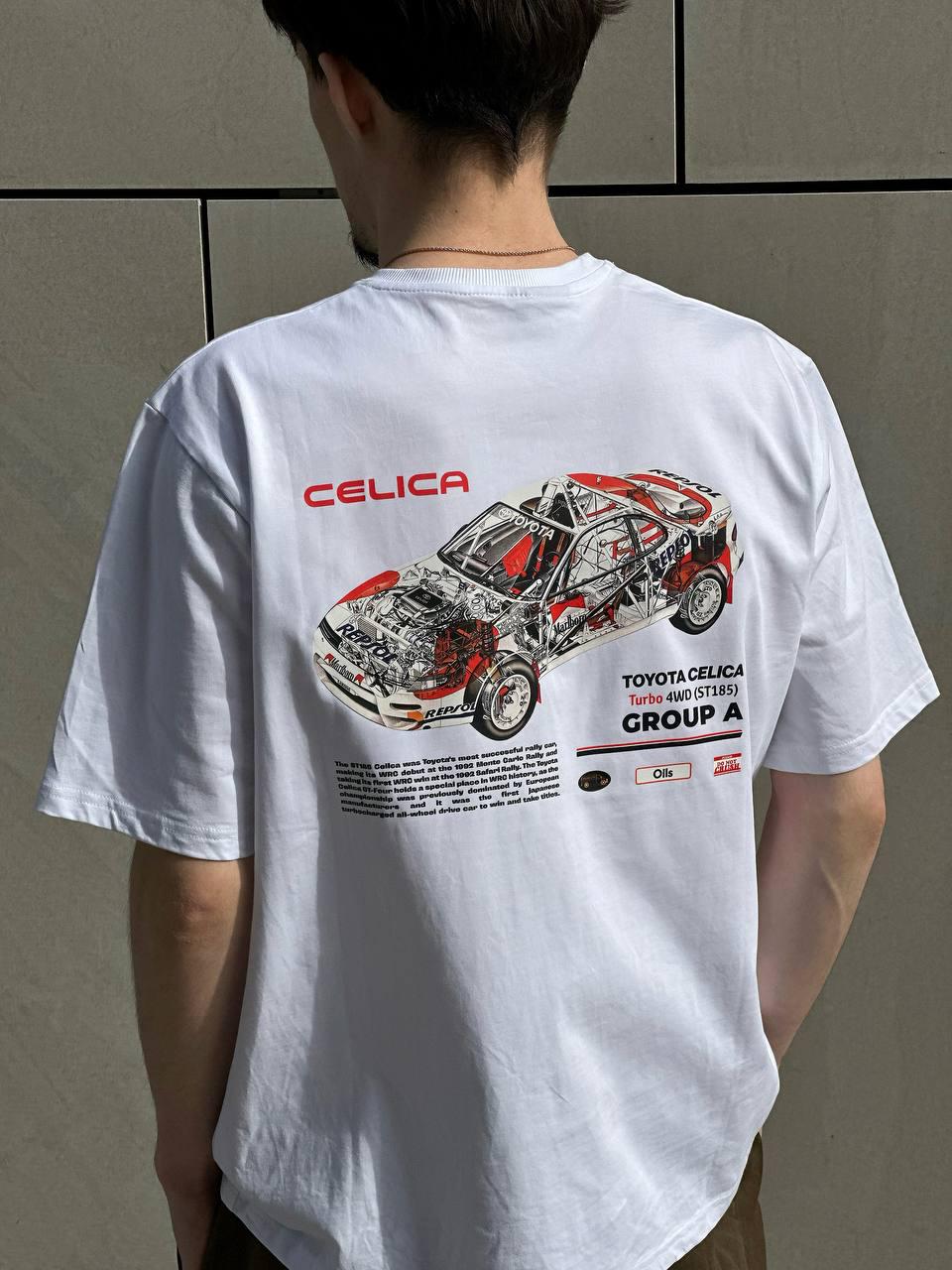 Футболка MEAN LTD Toyota Celica Turbo 4WD Group ST185 1992-94 XL Белый (MLD1850814) - фото 4 Футболка MEAN LTD Toyota Celica Turbo 4WD Group ST185 1992-94 XL Белый (MLD1850814) - фото 4