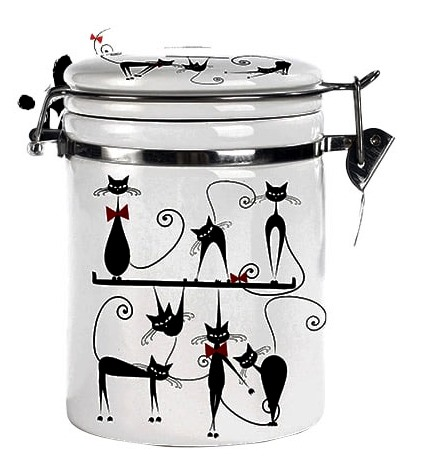 Емкость для сыпучих продуктов SNT Черная кошка 1200 мл (631-12/1)