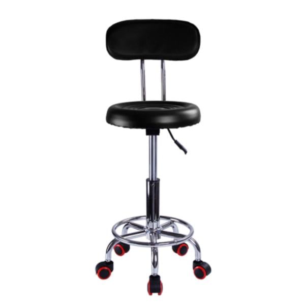 Стілець для майстра зі спинкою Чорний