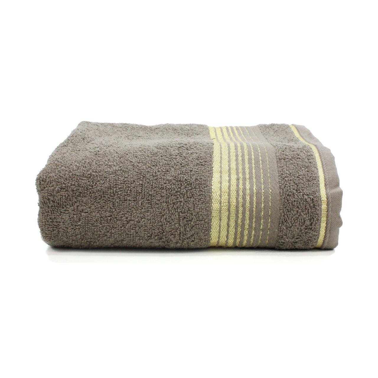 Рушник махровий ОЕ0004 GOLD 50х90 см Коричневий (161648) - фото 1 Рушник махровий ОЕ0004 GOLD 50х90 см Коричневий (161648) - фото 1