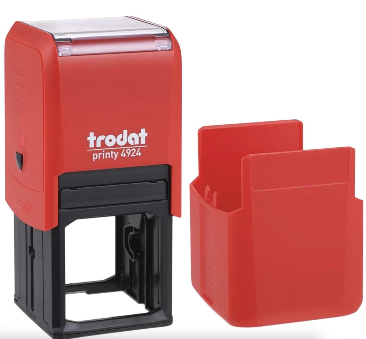 Оснащение к печати Trodat 4924 40х40 мм с защитным колпачком Красный (4924 Красный)