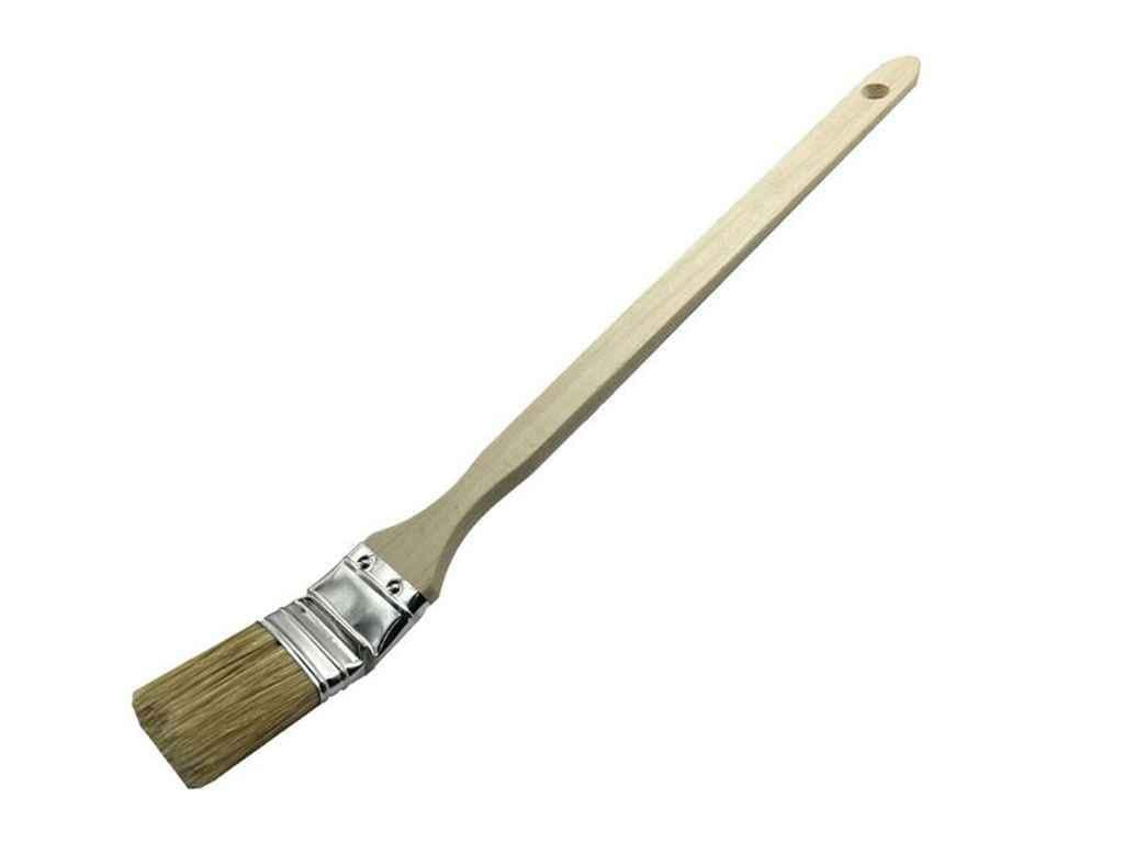 Пензель радіаторний 1" WoffMann RADIATOR professional tools дерев'яна ручка (1013945)