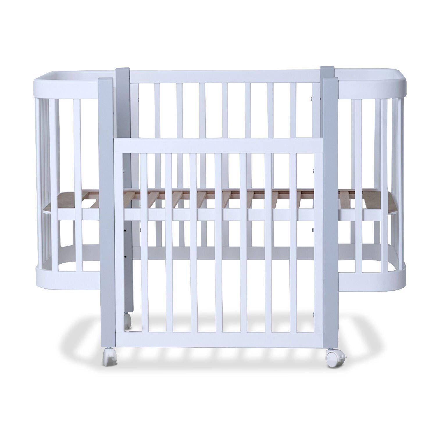 Кроватка детская Кузя Мия на маятнике Серый Кроватка детская Кузя Мия на маятнике Серый