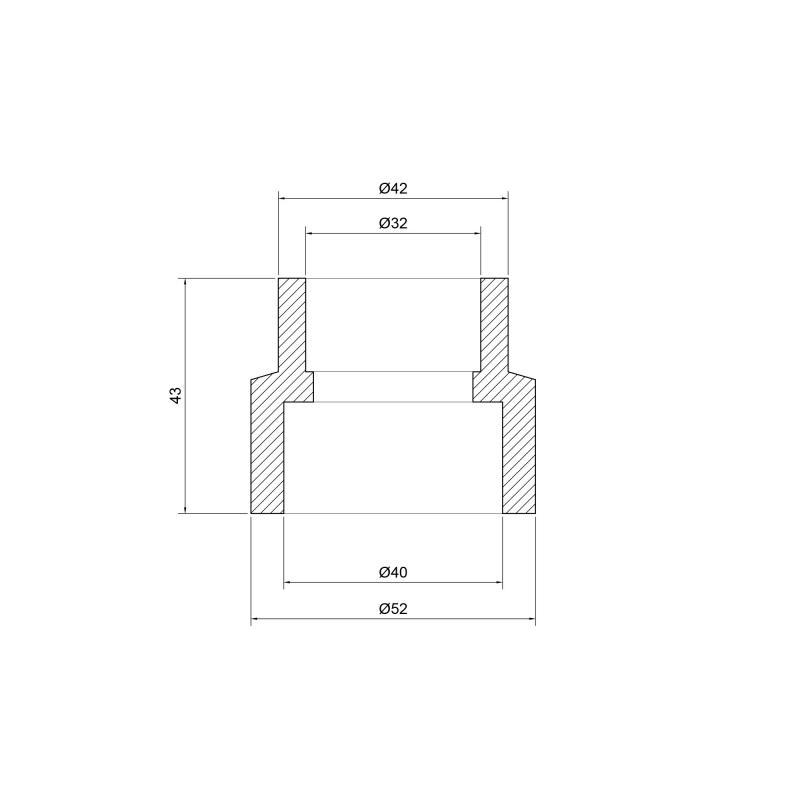 Муфта перехідна Thermo Allince поліпропіленова d 40/32 мм (291250) - фото 2