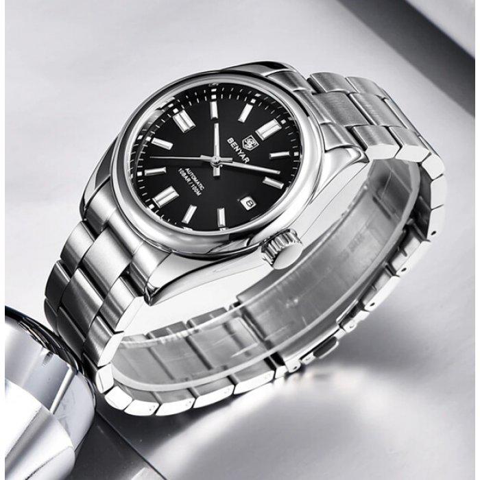 Часы наручные мужские Benyar Automatic Silver (8307) - фото 3 Часы наручные мужские Benyar Automatic Silver (8307) - фото 3