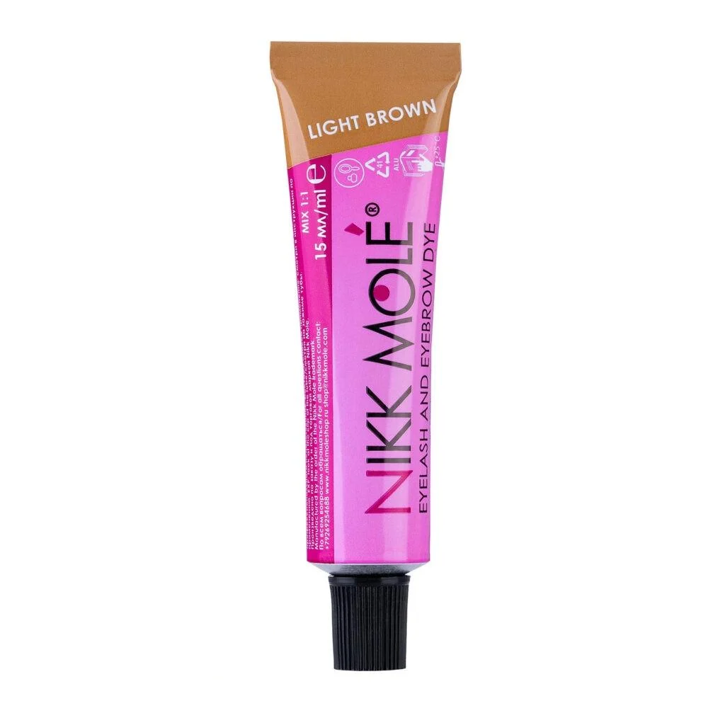 Краска для бровей и ресниц Nikk Mole 15 мл Light brown (011020)