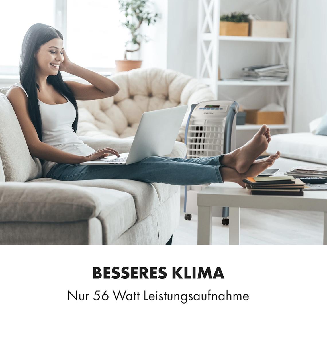 Вентилятор-охладитель KLARSTEIN Maxfresh 4в1 с таймером 55 Вт (10036141) - фото 3