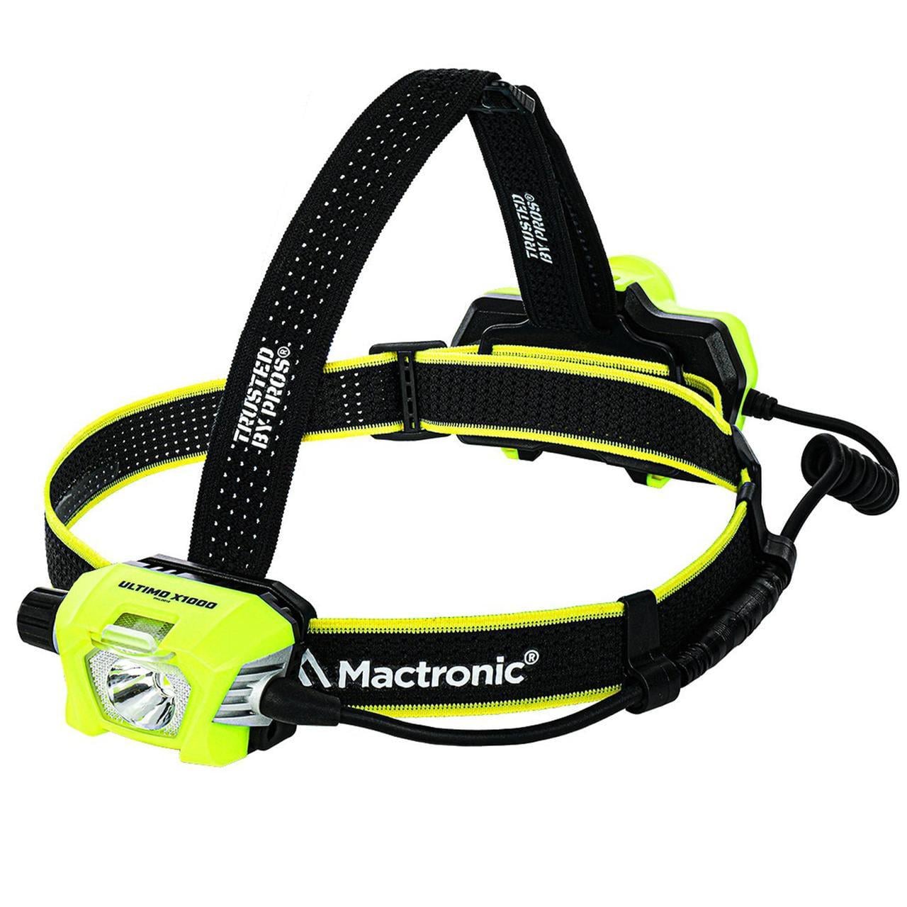 Фонарь налобный Mactronic Ultimo X1000 1000 Lm Cool White/Red Type-C Recharg Helmet Kit (PHL0012)