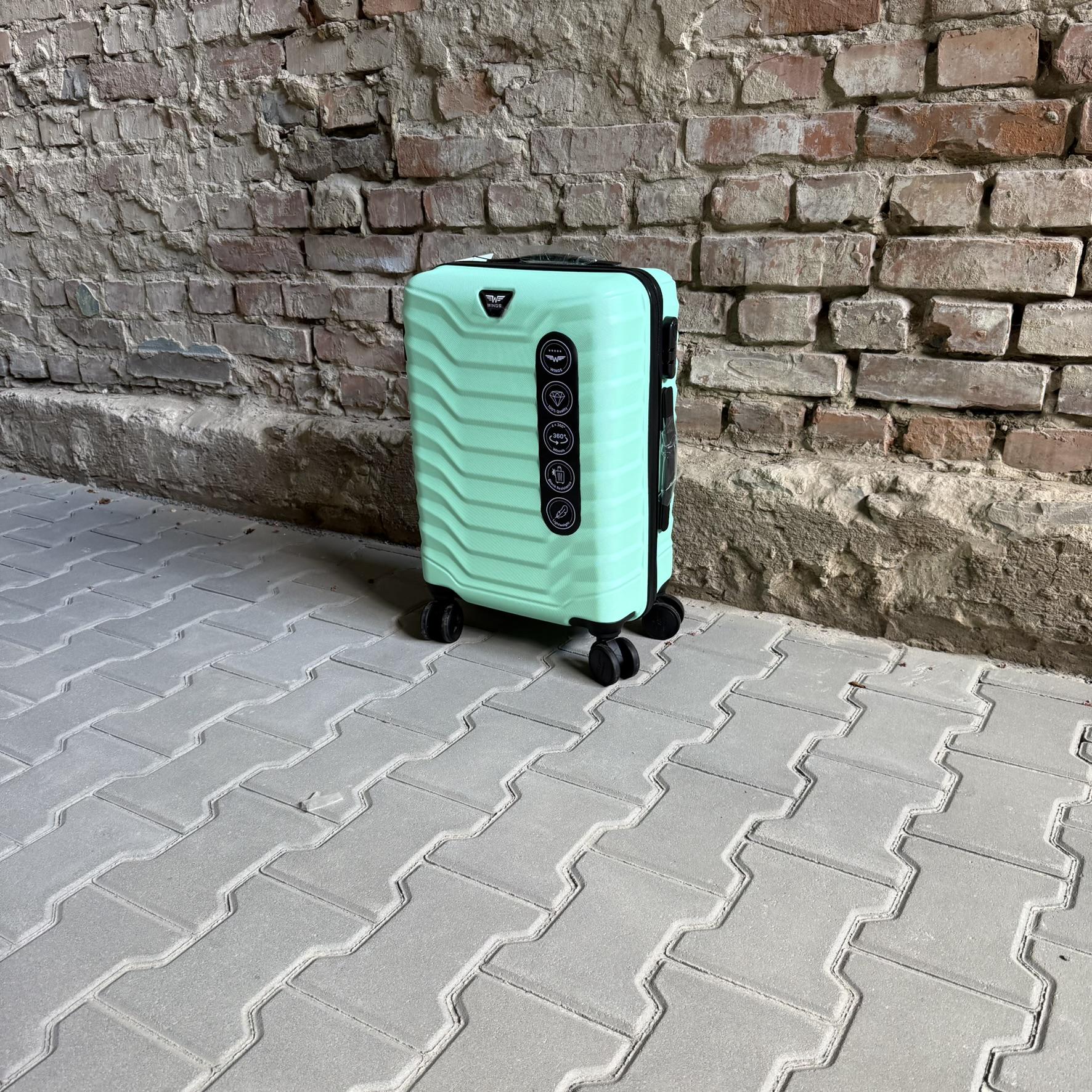 Чемодан Wings PEA01 дорожный S М'ятный (26557645) - фото 4 Чемодан Wings PEA01 дорожный S М'ятный (26557645) - фото 4