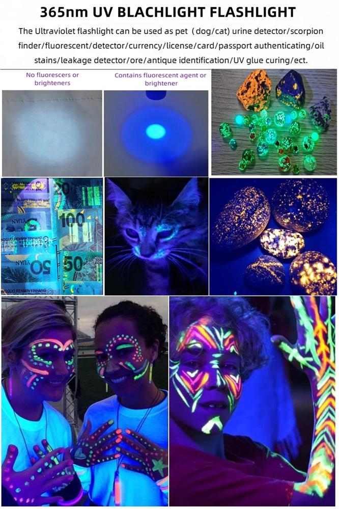 Ліхтарик ультрафіолетовий Type4 Type-C LED UV Flashlight 365 Portable Mini Ultraviolet Torch 3W Black (UVFTT4CK) - фото 11 Ліхтарик ультрафіолетовий Type4 Type-C LED UV Flashlight 365 Portable Mini Ultraviolet Torch 3W Black (UVFTT4CK) - фото 11
