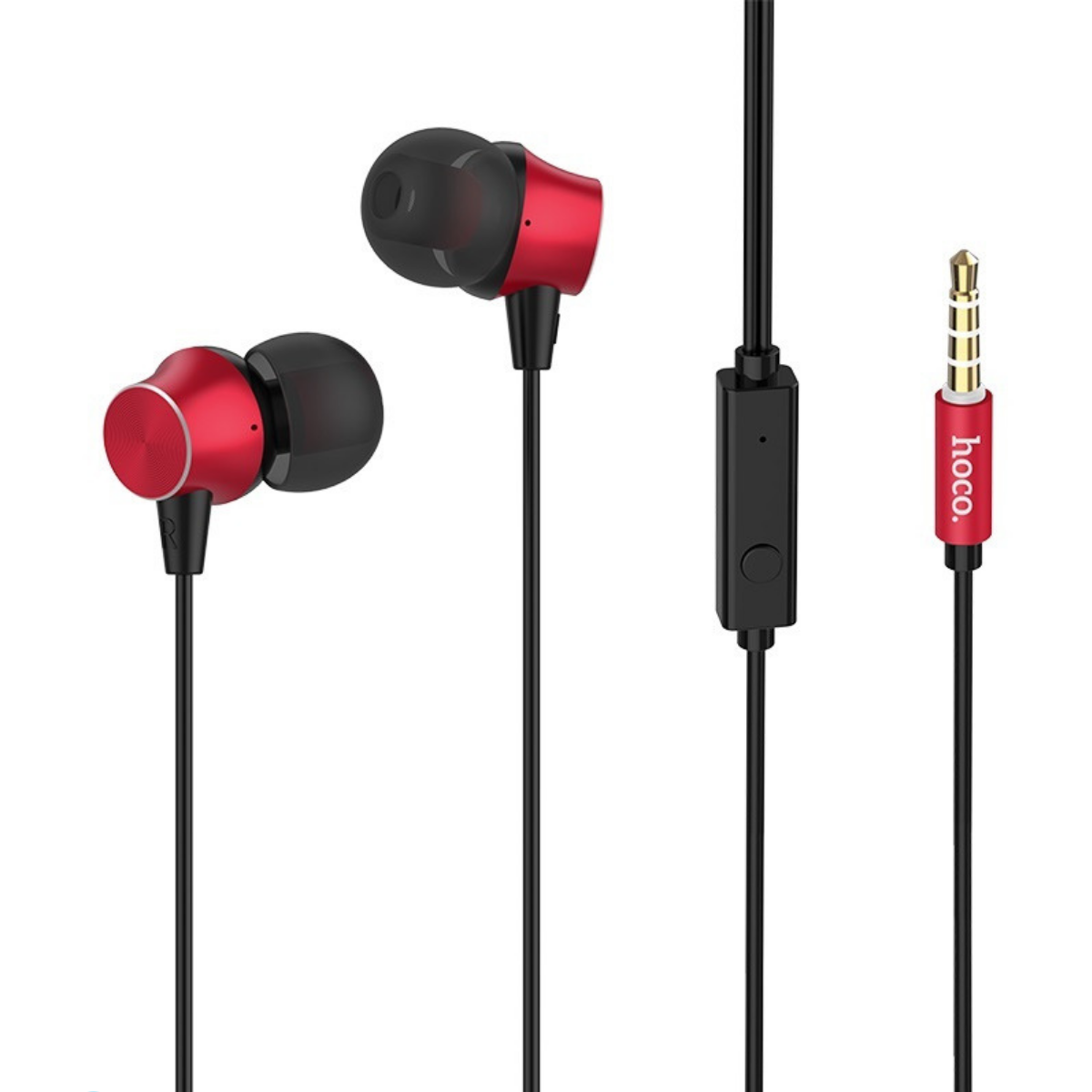 Навушники Hoco M51 Proper sound universal earphones з мікрофоном Red