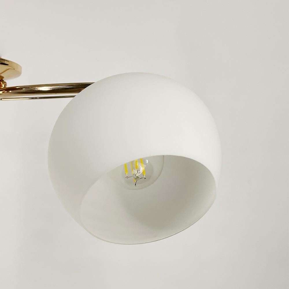 Люстра на 5 плафонів Білий/Золотий (91061/5 GD) - фото 4 Люстра на 5 плафонів Білий/Золотий (91061/5 GD) - фото 4